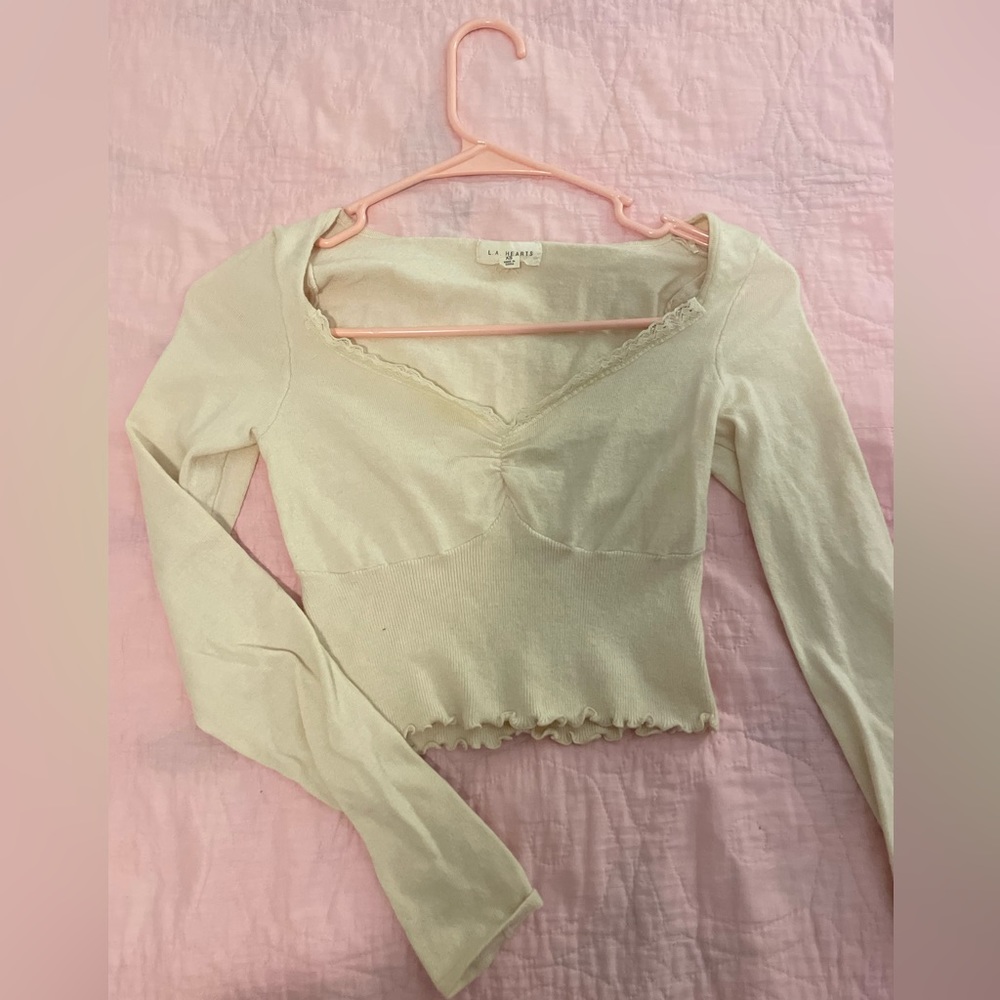 Pacsun long sleeve crop top